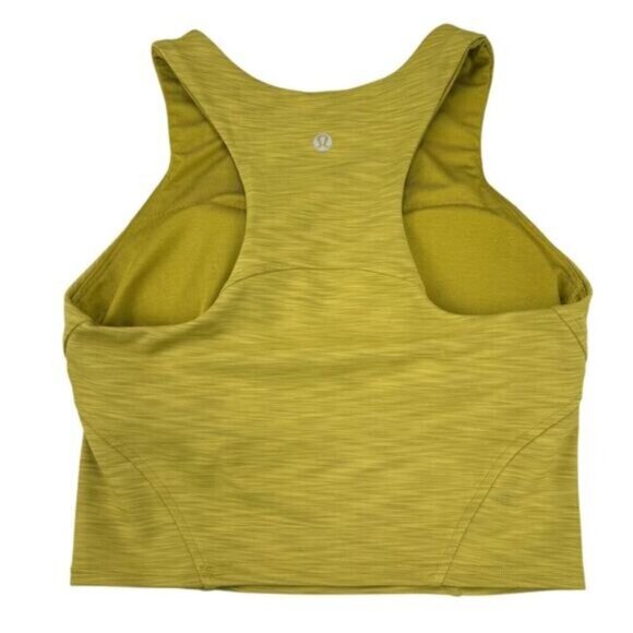 Lululemon Invigorate Training Tank Top Everlux In Heathered Auric Gold Size 4 - Picture 3 of 5